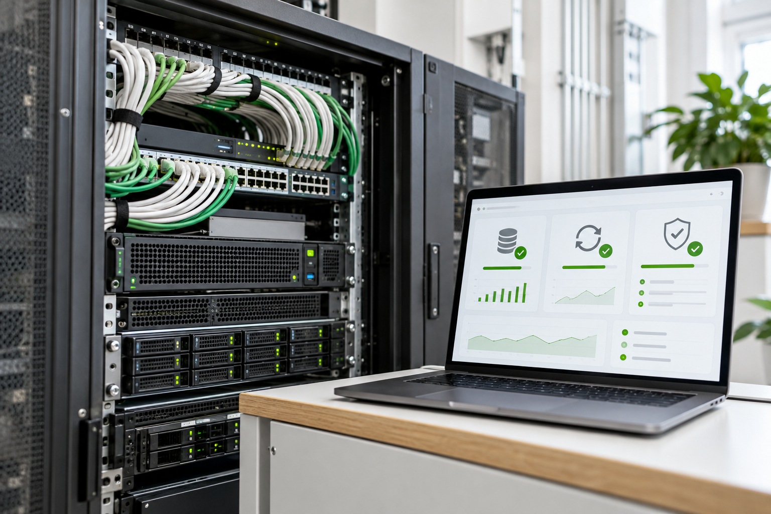 Servertechnik und Monitoring für WordPress Wartung und Managed Hosting